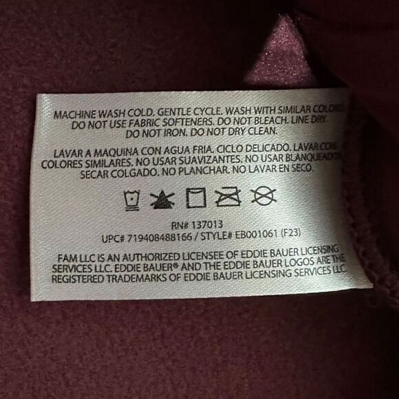 Eddie Bauer Men's Sweater Fleece Size Small - Picture 14 of 16